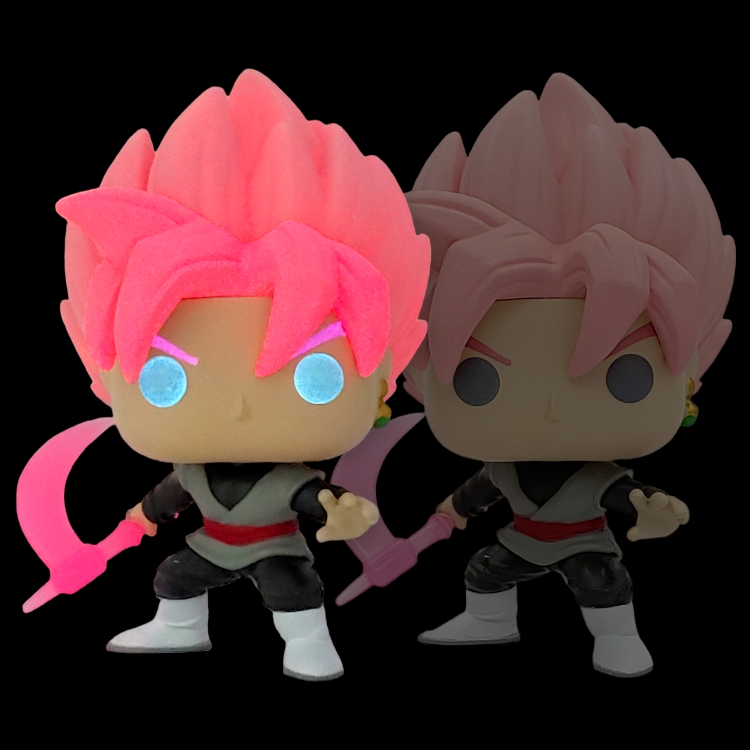 FUNKO POP<龍珠超>玫紅黑悟空-鐮刀(夜光版)-No.1279