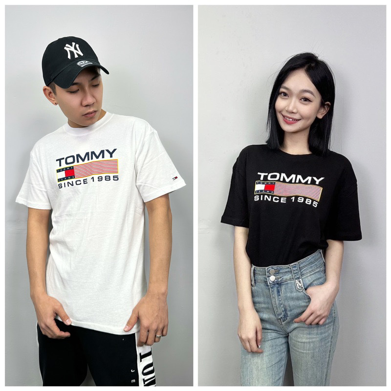 Tommy Hilfiger 橫條國旗 短袖T恤 短T