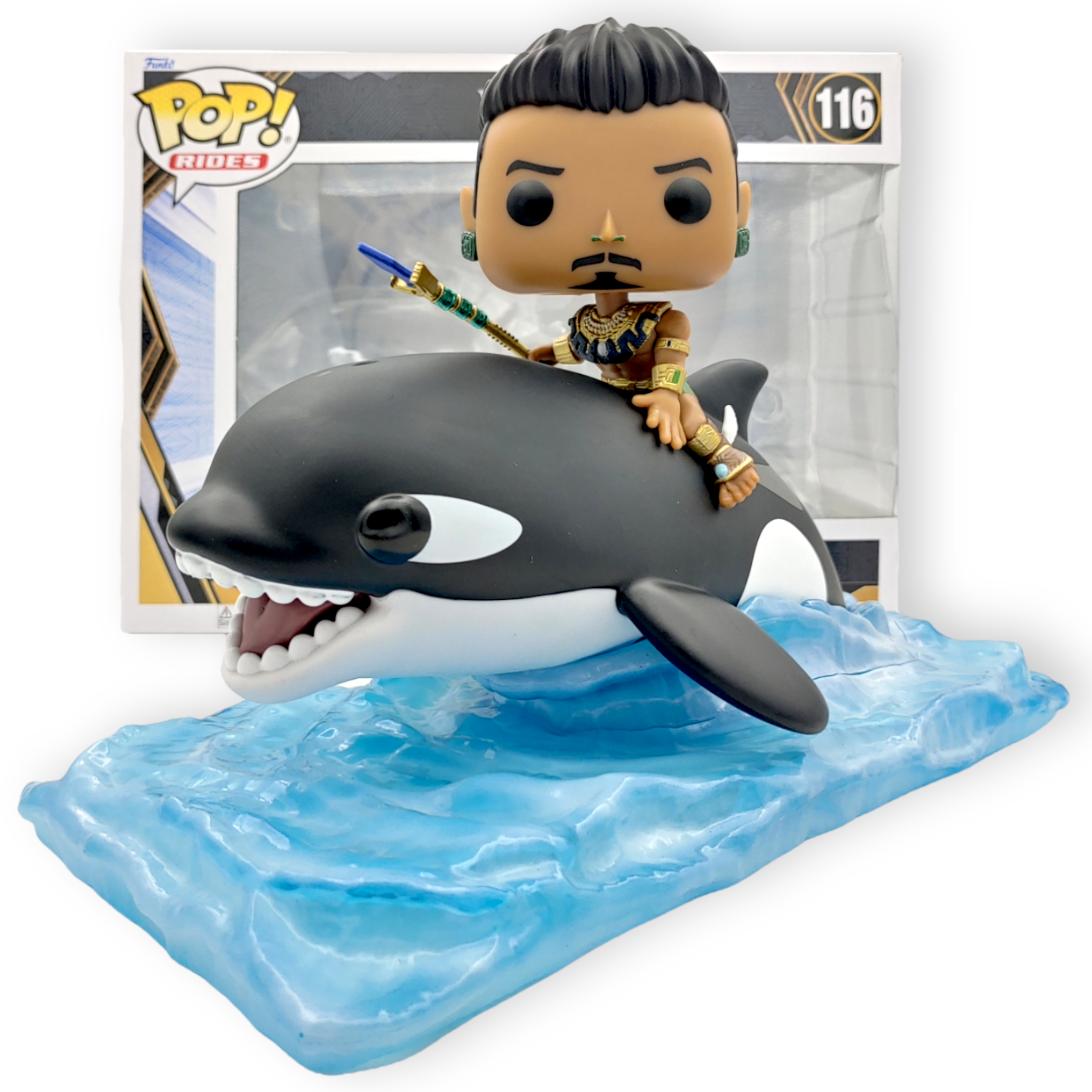 FUNKO POP<黑豹2:瓦干達萬歲>納摩騎虎鯨(電影場景)-NO.116