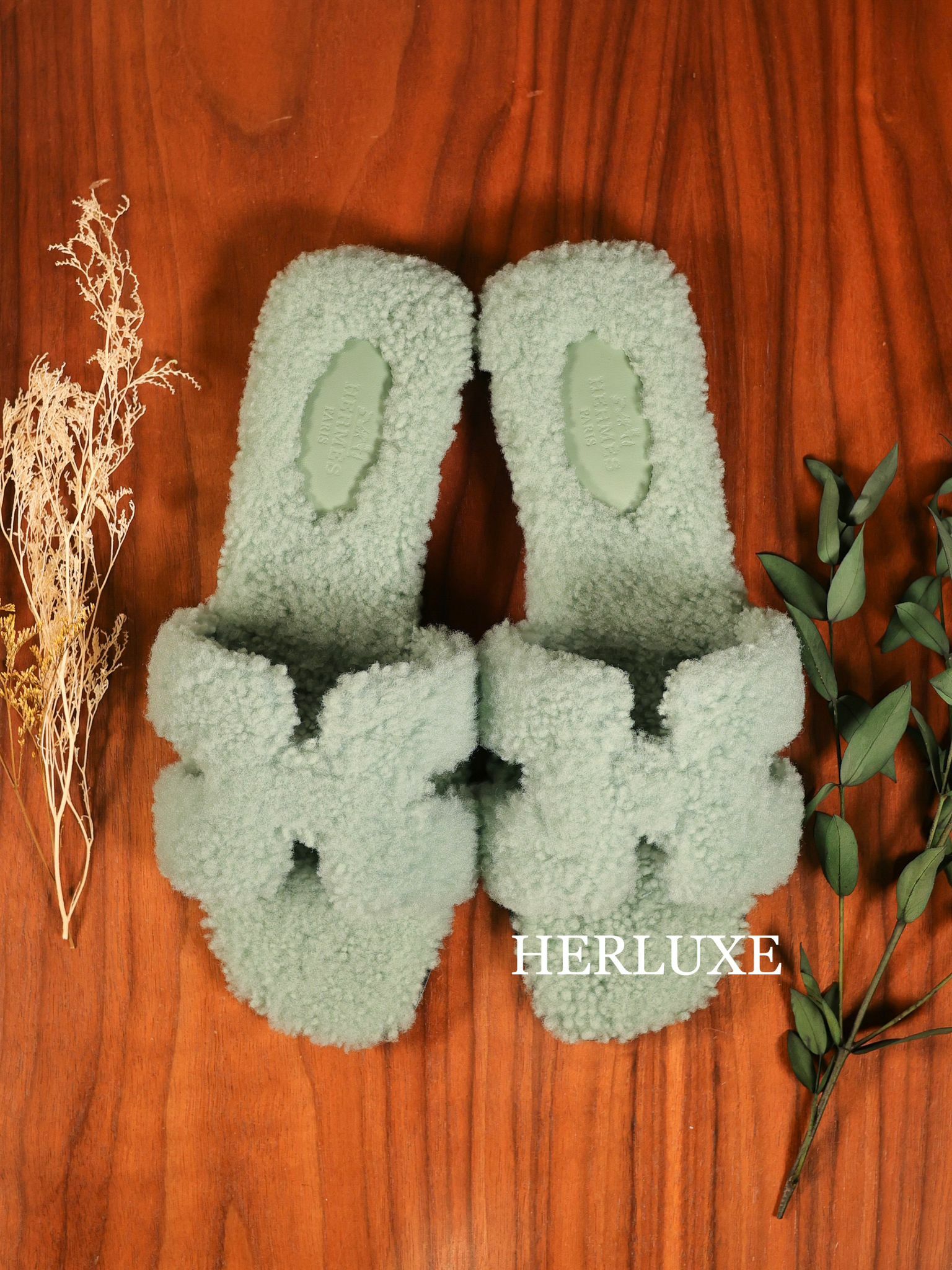 Oran sandal vert d’eau （可預訂鞋碼）