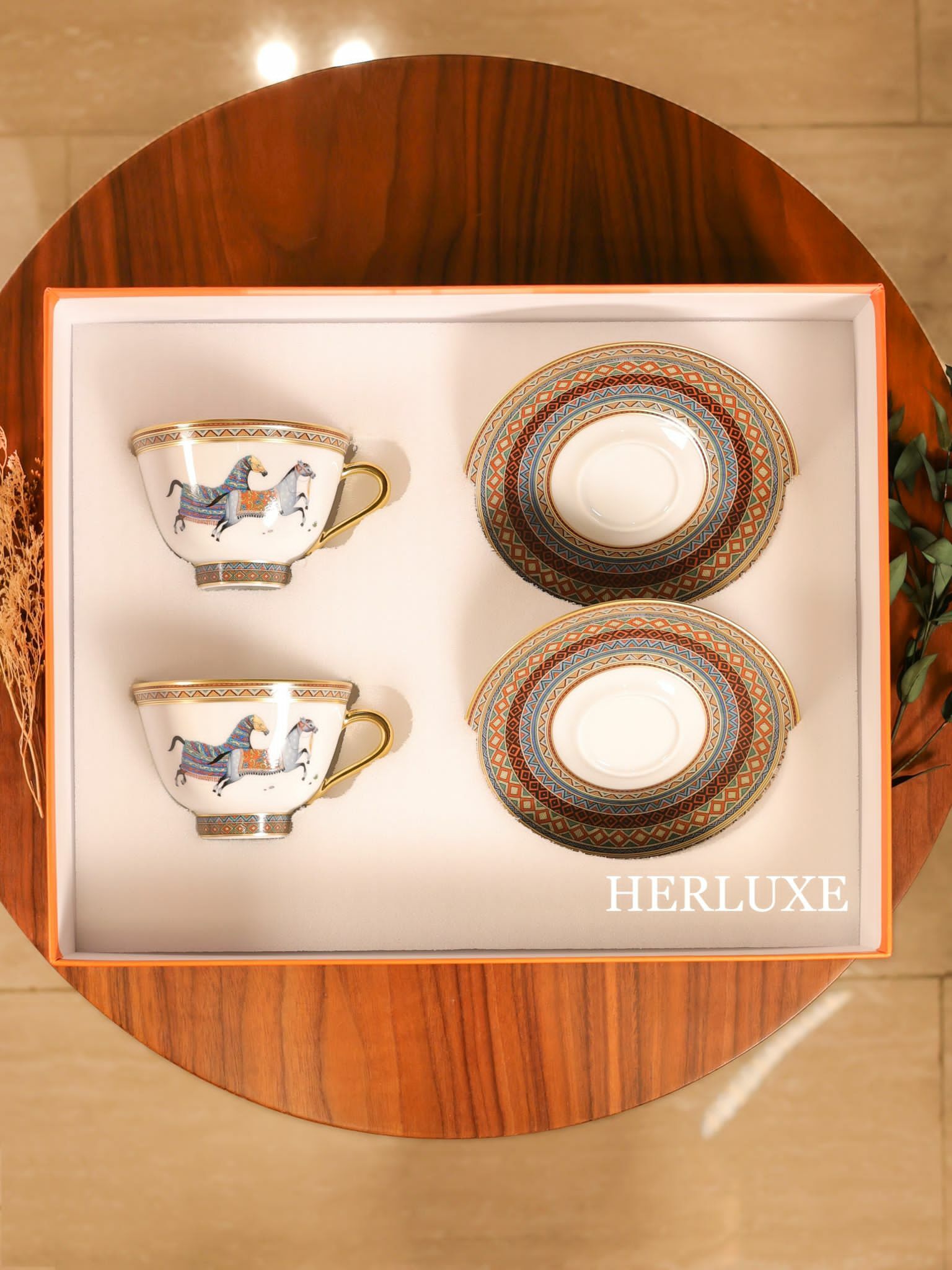 Cheval d’Orient tea cup and saucer 茶杯套裝