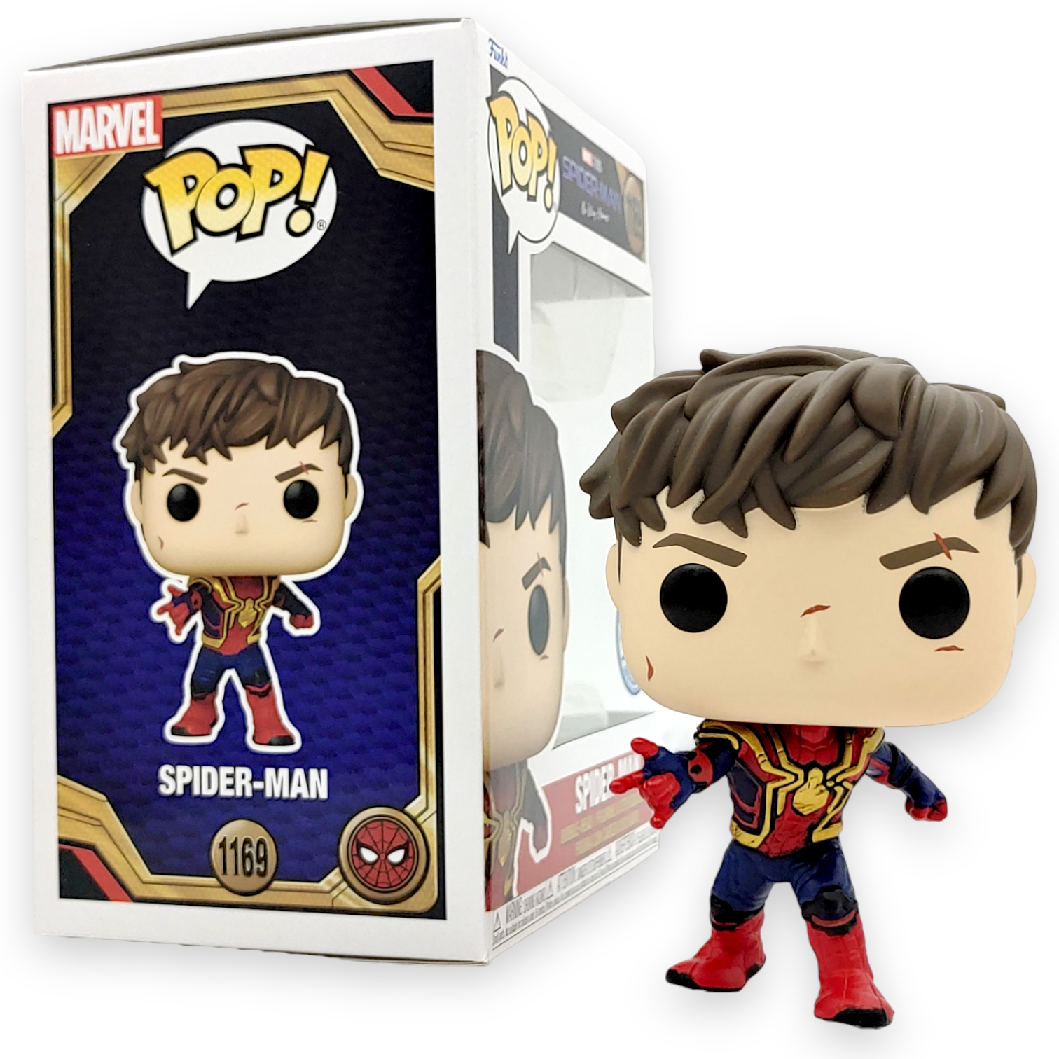 FUNKO POP<蜘蛛俠-不戰無歸> 蜘蛛俠(戰損)-NO.1169