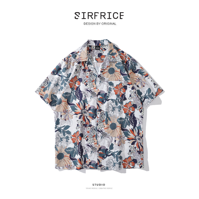 花襯衫 古巴領 日系花卉