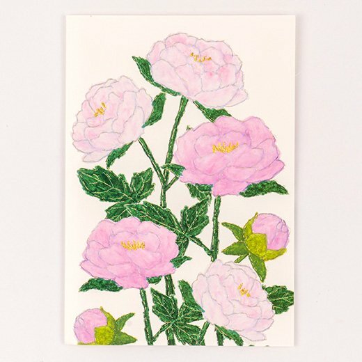 米津祐介 牡丹 花語卡片 賀卡 ｜日本Greeting Life