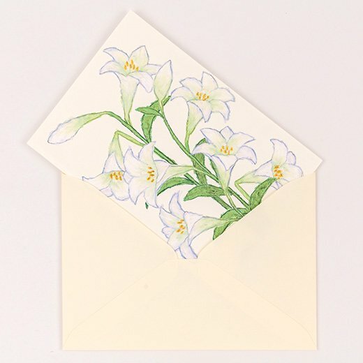 米津祐介 百合花 花語卡片 賀卡 ｜日本Greeting Life