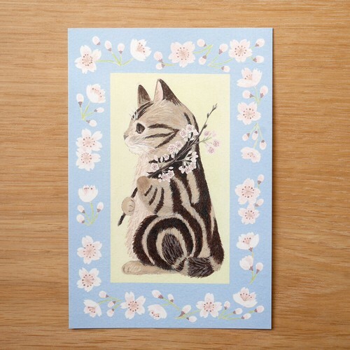 美國短毛貓 貓咪繪本明信片｜日本 4legs