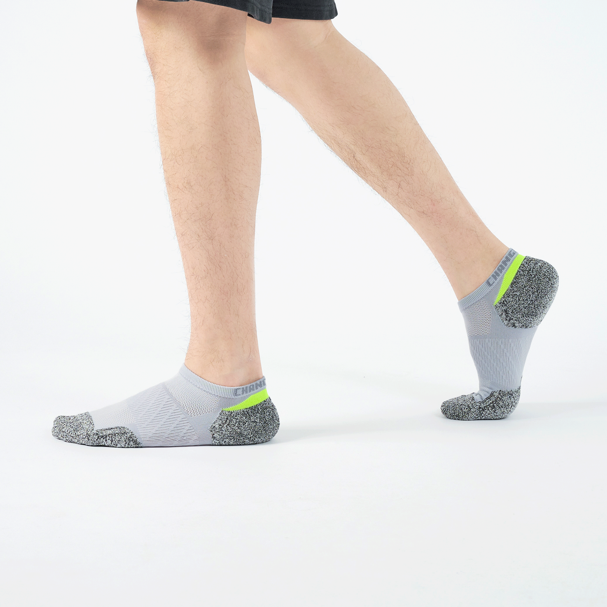 COOLMAX抗菌運動踝襪〈淺灰〉
