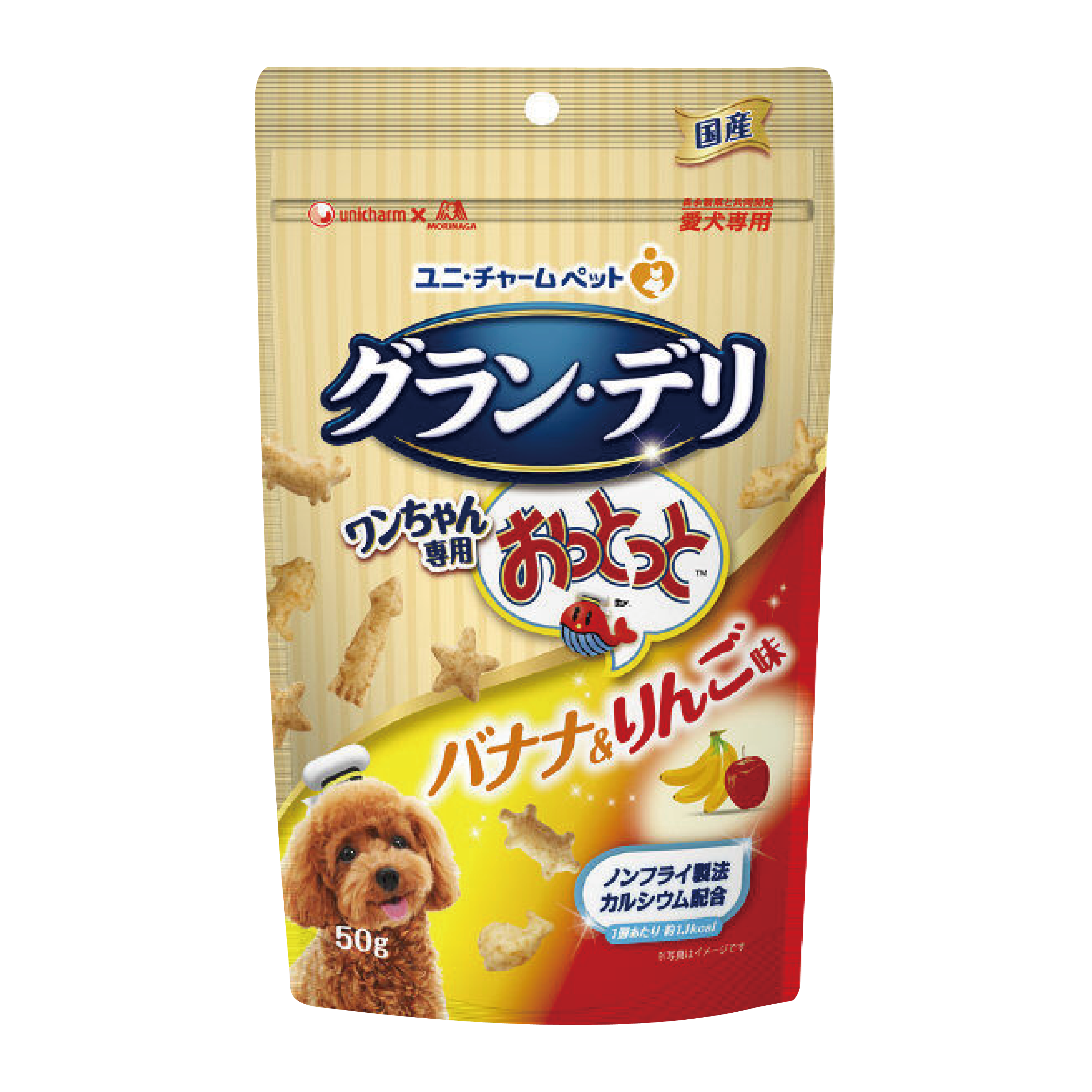 Unicharm｜香脆香蕉&蘋果 狗小食 50g (UIC-9352)