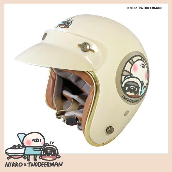 半罩式安全帽-金發陪你騎