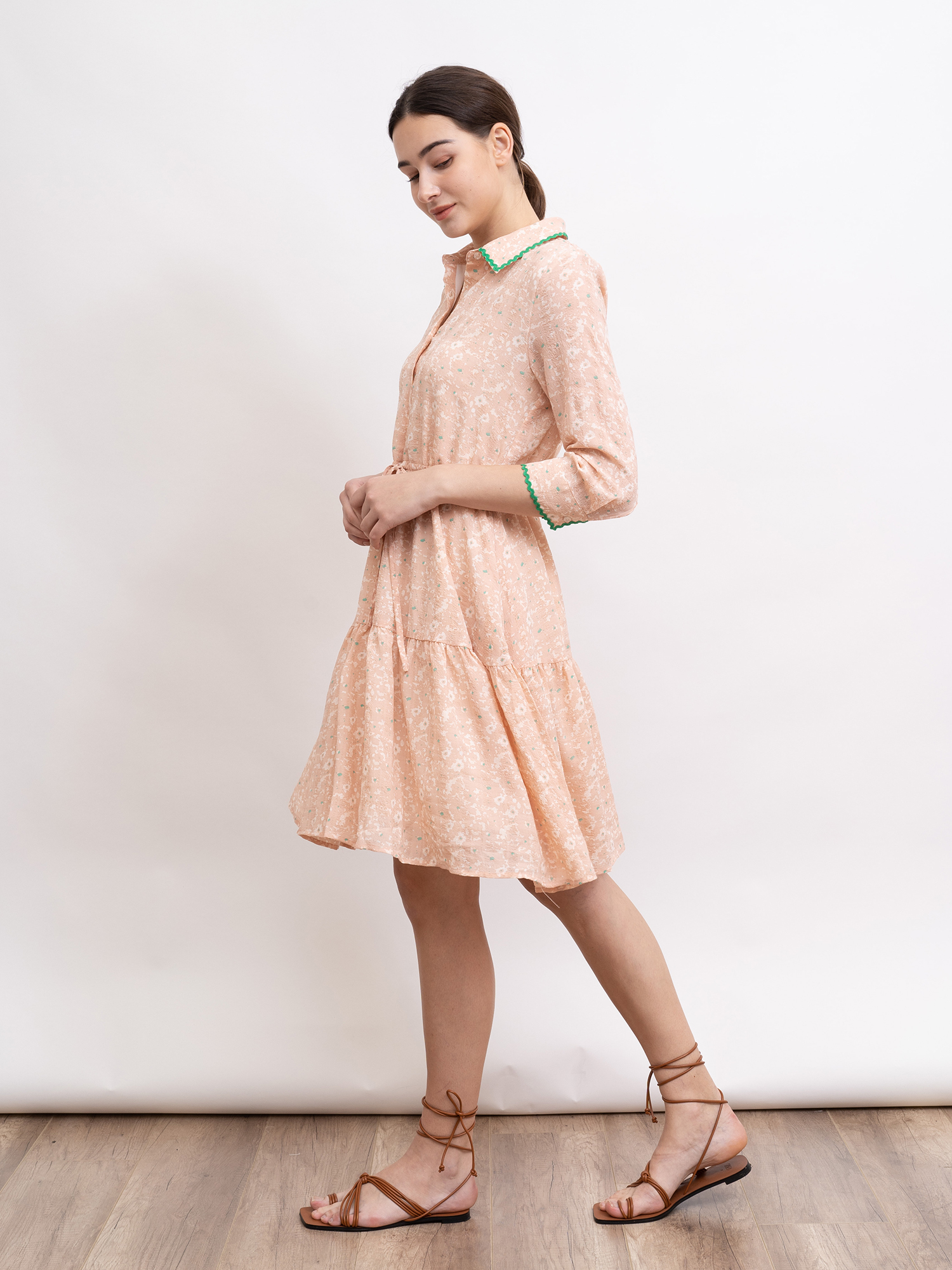 mi-tu 印花恤衫連身裙