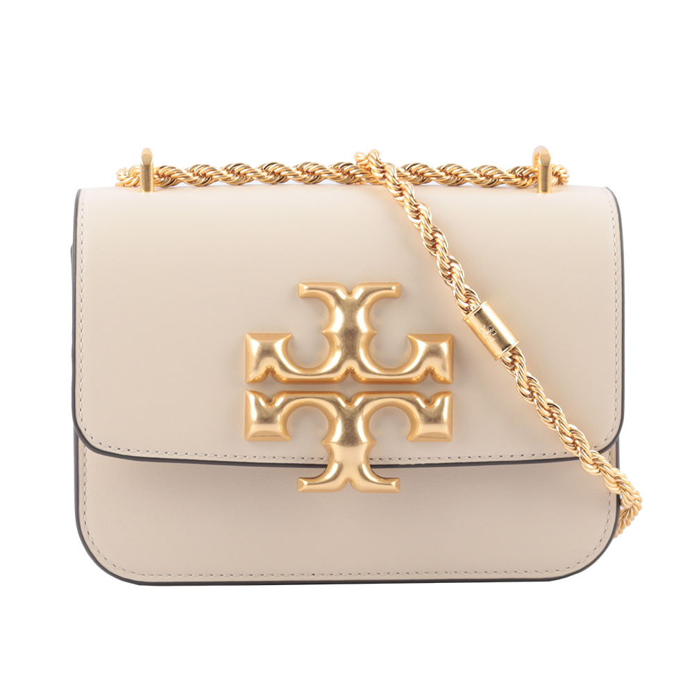 【Tory Burch】Eleanor 大標誌翻蓋小款二用包(白色)