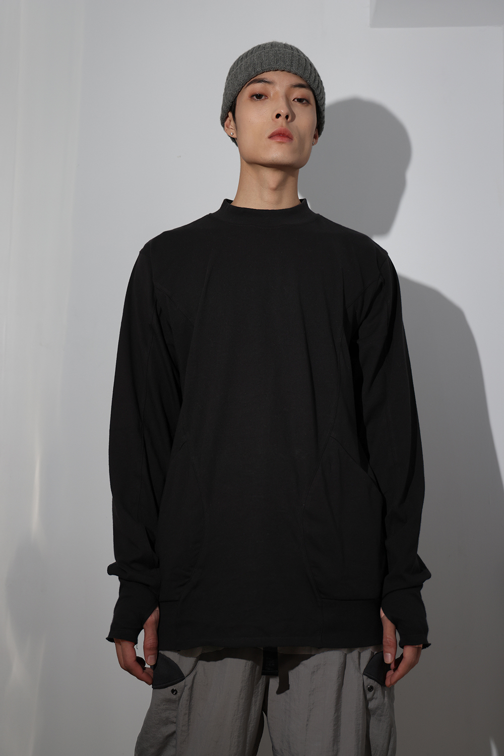 異型錯視上衣-黑