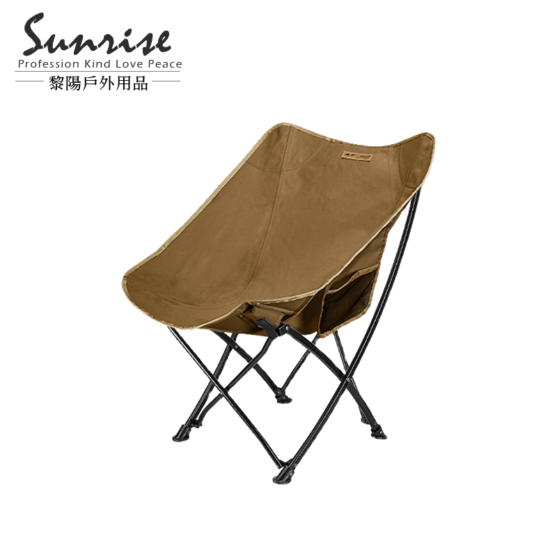 便攜摺疊懶人 月亮椅 (椅布加厚版) 綠/卡其 剛質骨架/便攜收納/材質親膚 54CTB70988