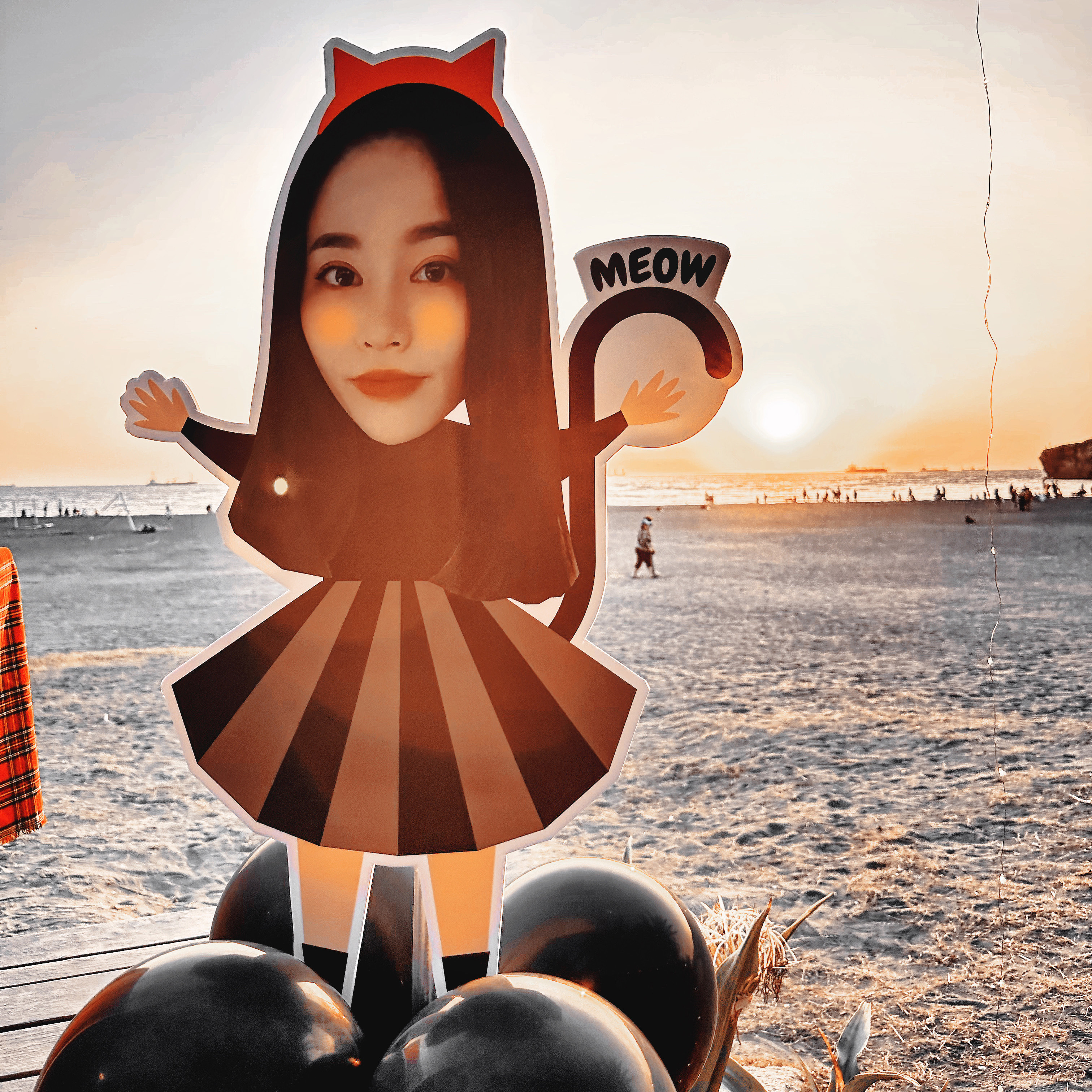 【戶外】生日驚喜．海灘美式黑銀色系