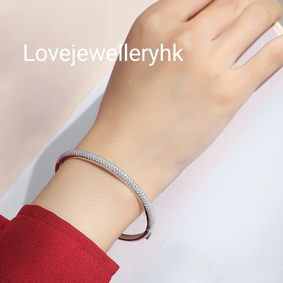 3行莫桑滿鑽手鐲   B2.25C014