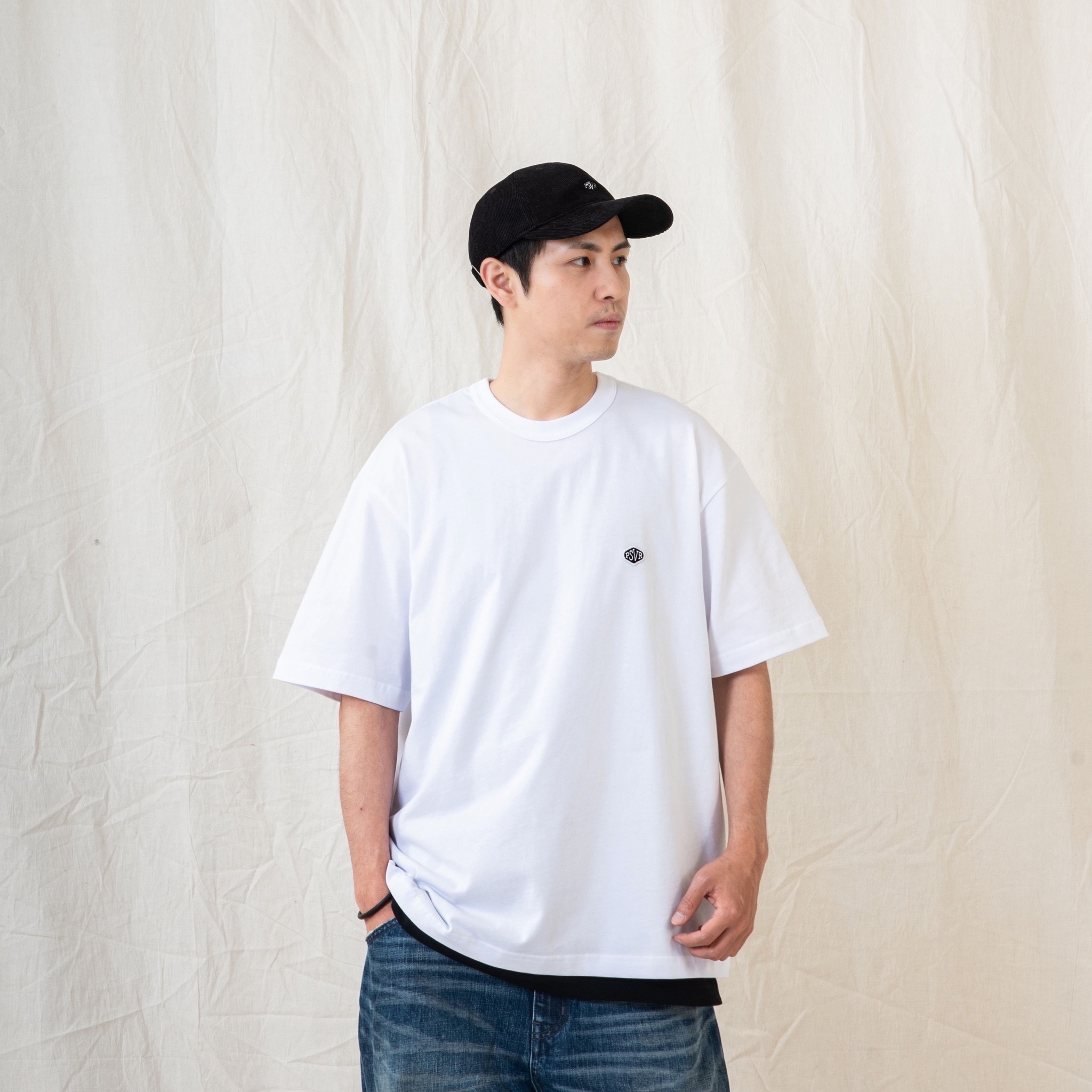 Persevere Patch Logo Basic 短Tee 刺繡布章 二件一組 白