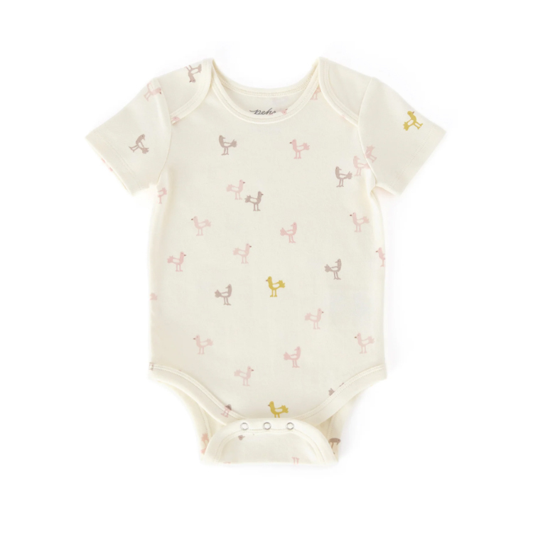 Pehr-短袖包屁衣(Wildlings Bird)