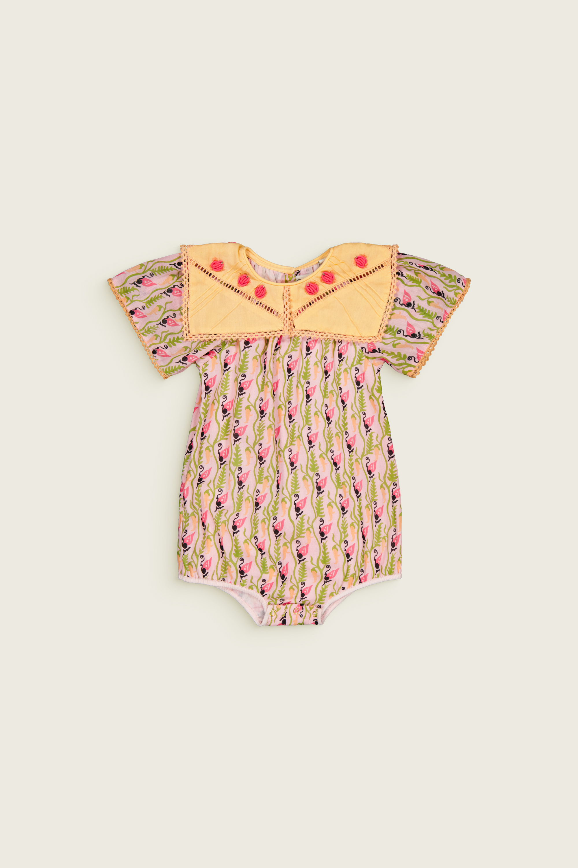 BACHAĀ - Marbella Romper in Butterfly Print