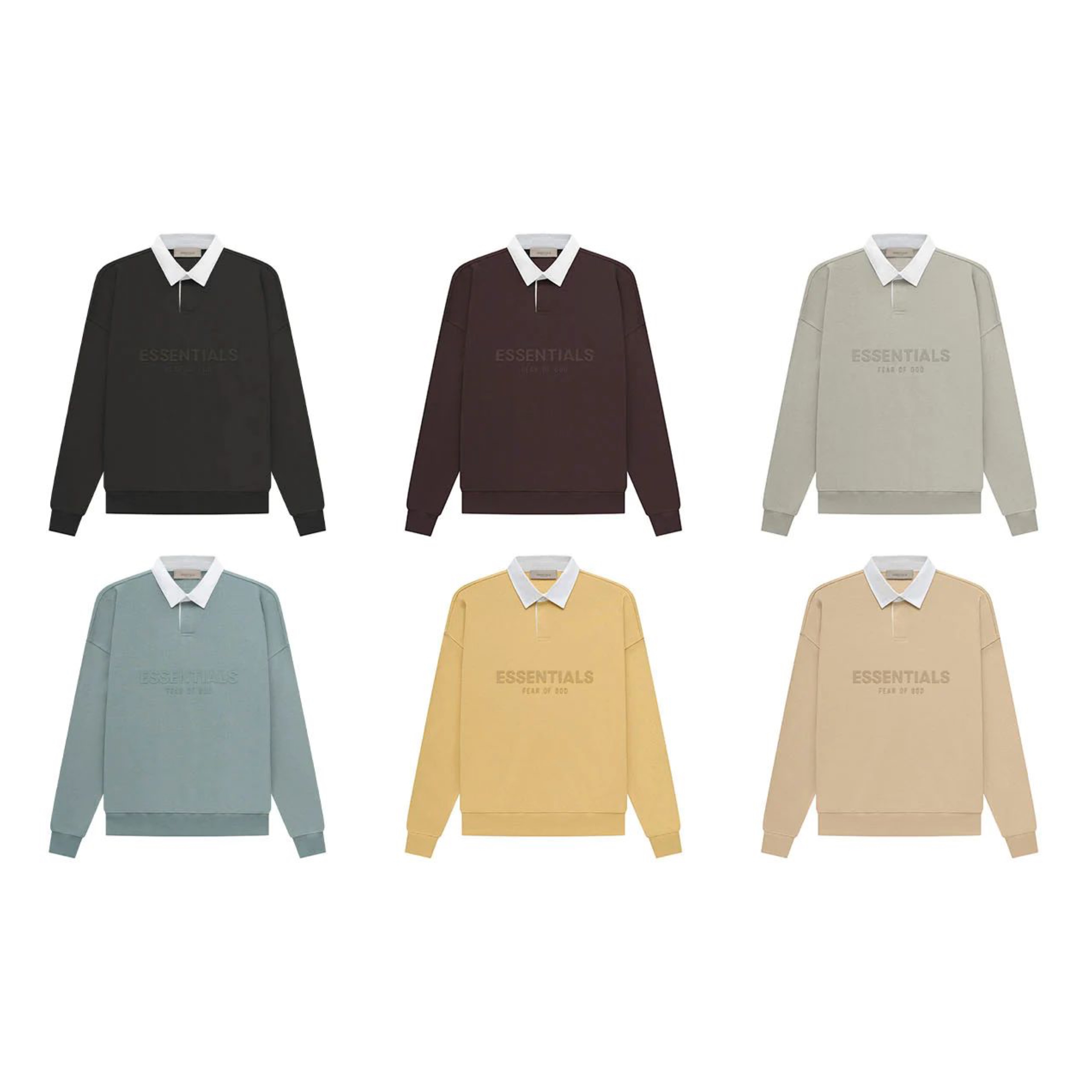 Fear Of God Essentials Waffle Henley Rugby (6Colors)