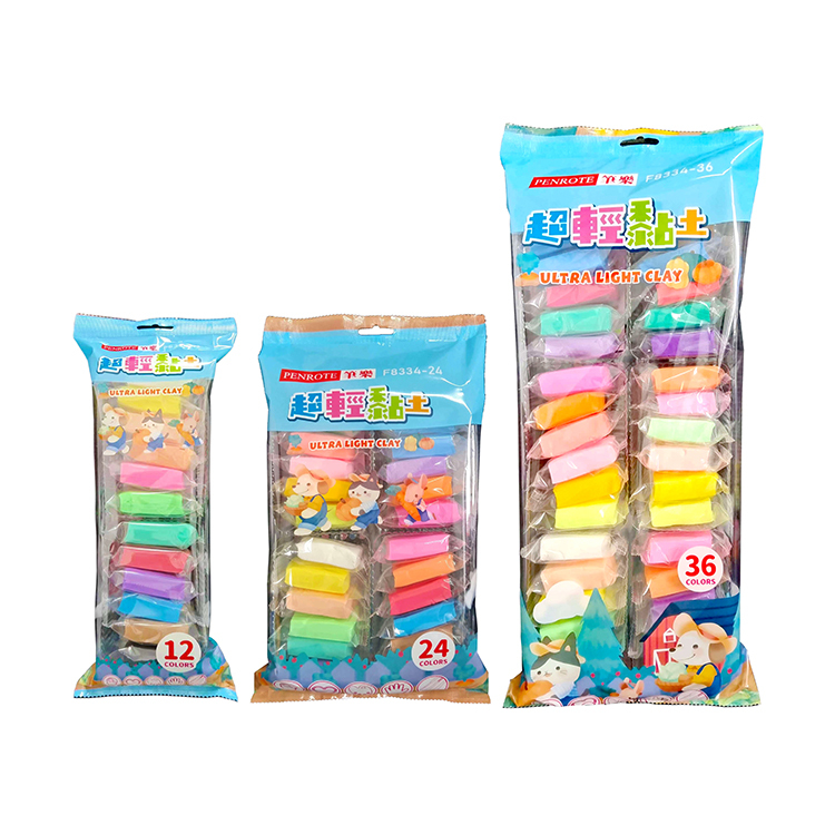 【PENROTE筆樂】超輕黏土（袋裝）12色/24色/36色