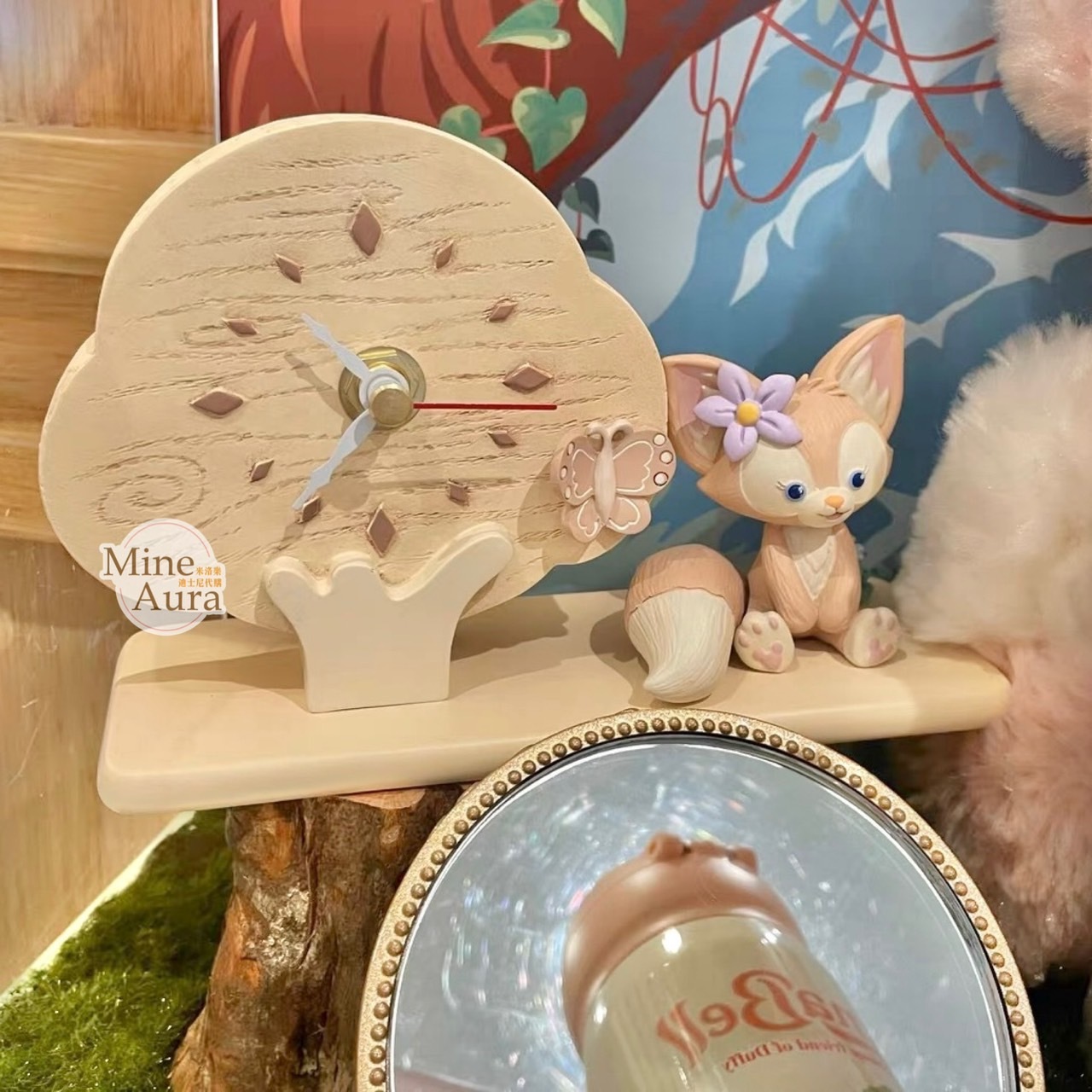 (限時特價) 玲娜貝兒 LinaBell 木質造型 時鐘 擺飾品 -上海迪士尼樂園