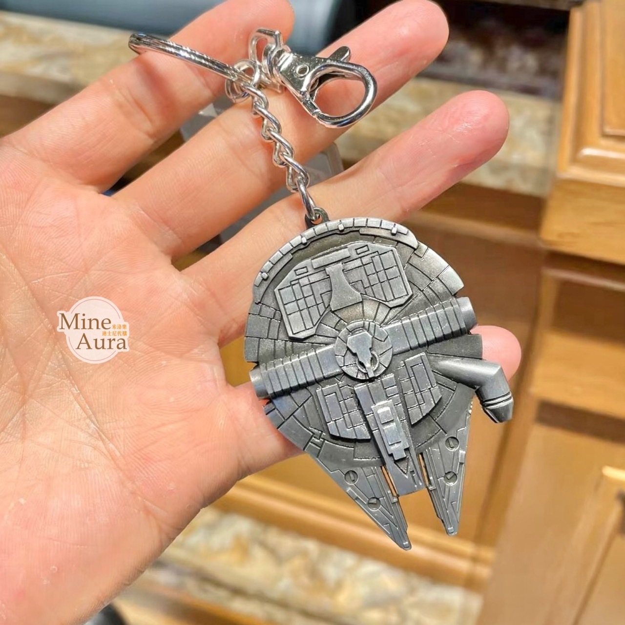 星際大戰 Star Wars 千年隼飛船 造型 鑰匙圈 吊飾 -上海迪士尼樂園