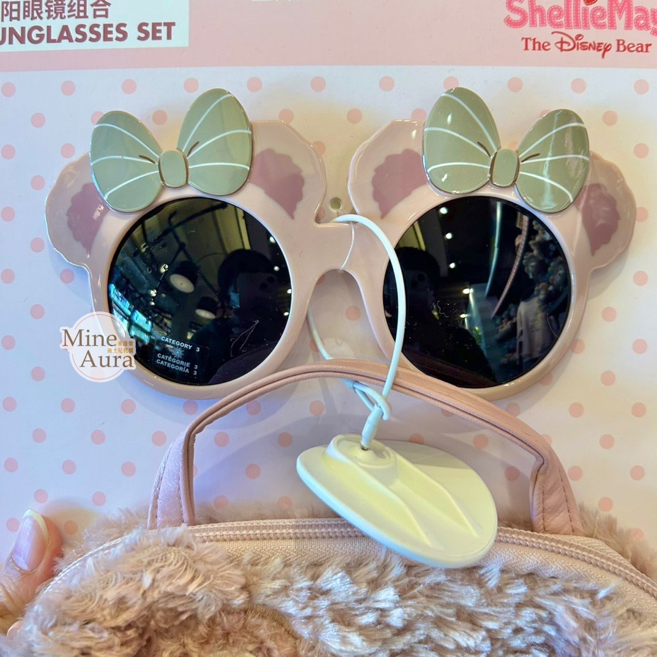 雪莉玫 ShellieMay 造型太陽眼鏡 墨鏡組 (附收納包) -上海迪士尼樂園