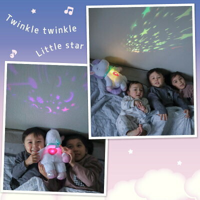 Usamomo萌兔桃桃- 星空投影機 獨角獸款 ( 白色 / 粉色 )