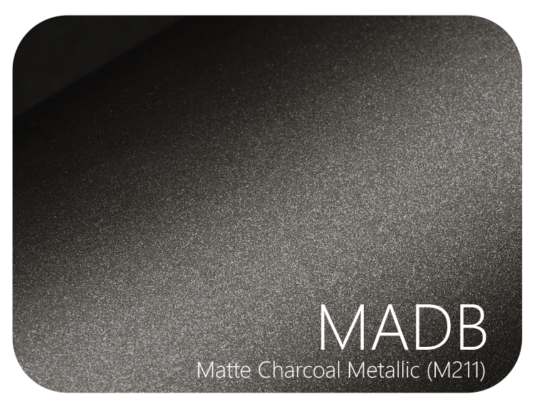 LIFE+GUARD MADB Matte Dura Black vinyl skin sample for 3C protective wraps