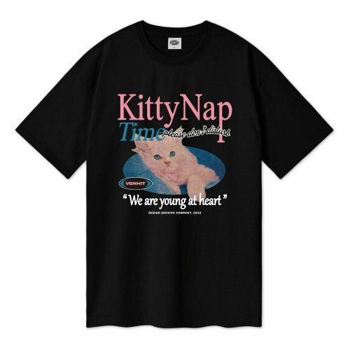 VENHIT -  KITTY NAP TEE 4 COLORS