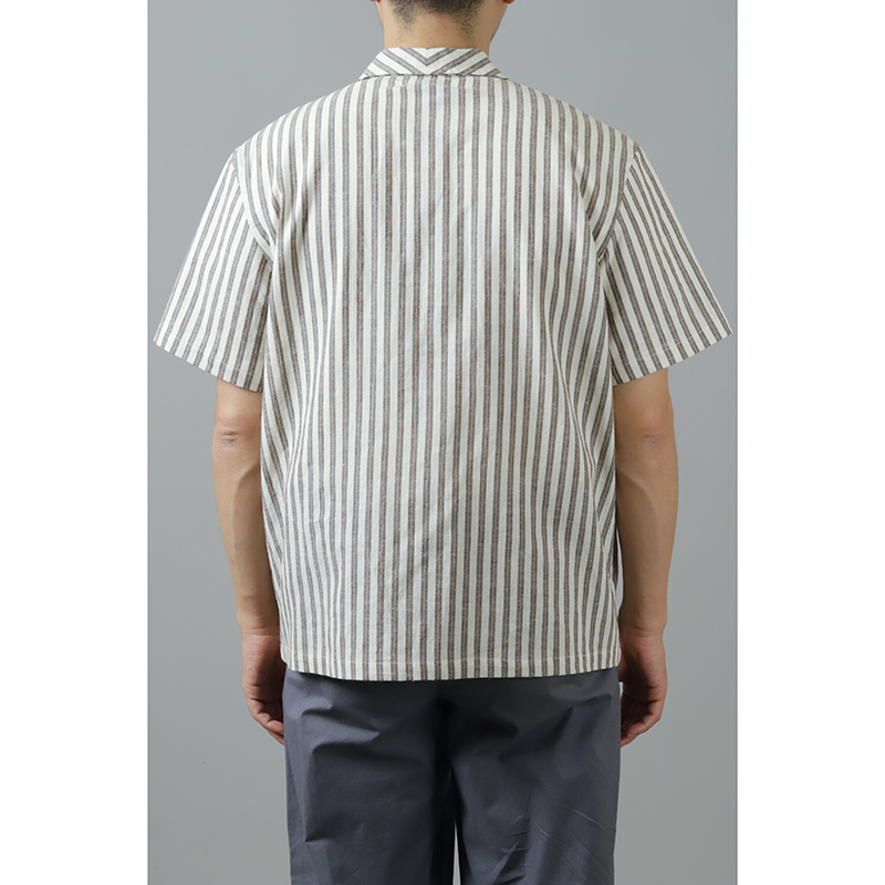 Frank Leder Linen Short Shirt Beige
