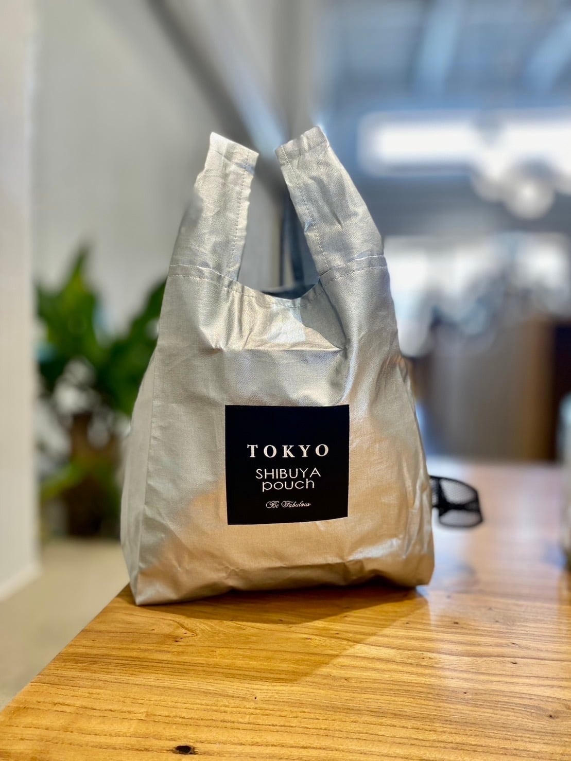 現貨┃日本製 TOKYO SHIBUYA POUCH Y2K 銀色 香檳色 購物袋 環保袋 手提袋 收納