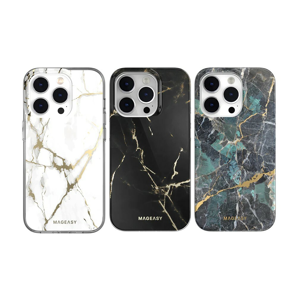【SwitchEasy魚骨】 MARBLE 大理石紋防摔手機殼（M系列支援MagSafe）iPhone 14系列