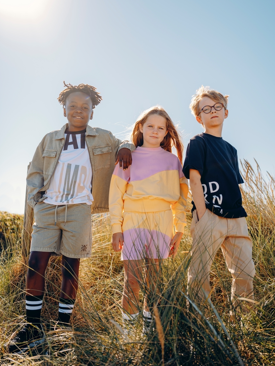 〖 Hust & Claire 〗粉黃拼色拉繩短褲