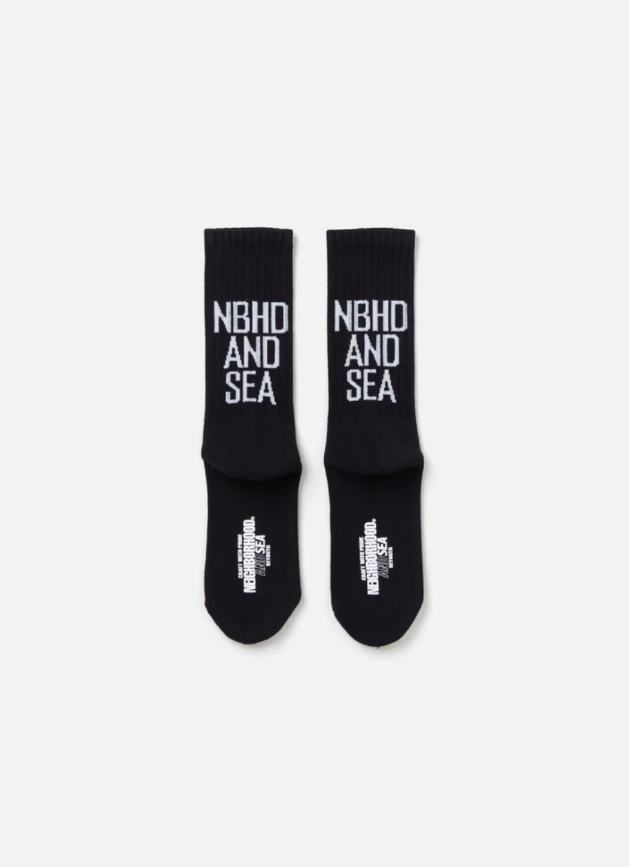 {現貨} Neighborhood X WIND AND SEA . LOGO SOCKS