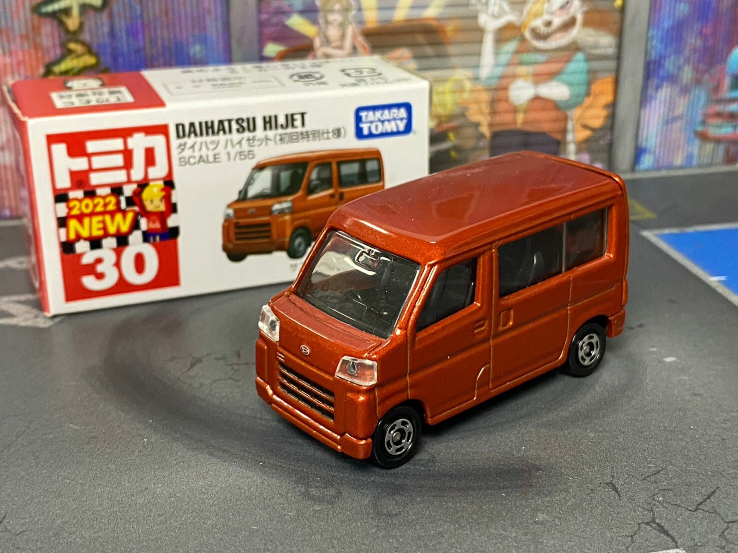 ○○0316C-TOMICA-盒裝-17號-已拆封-No.30 新車貼初回-大發HIJET 廂型