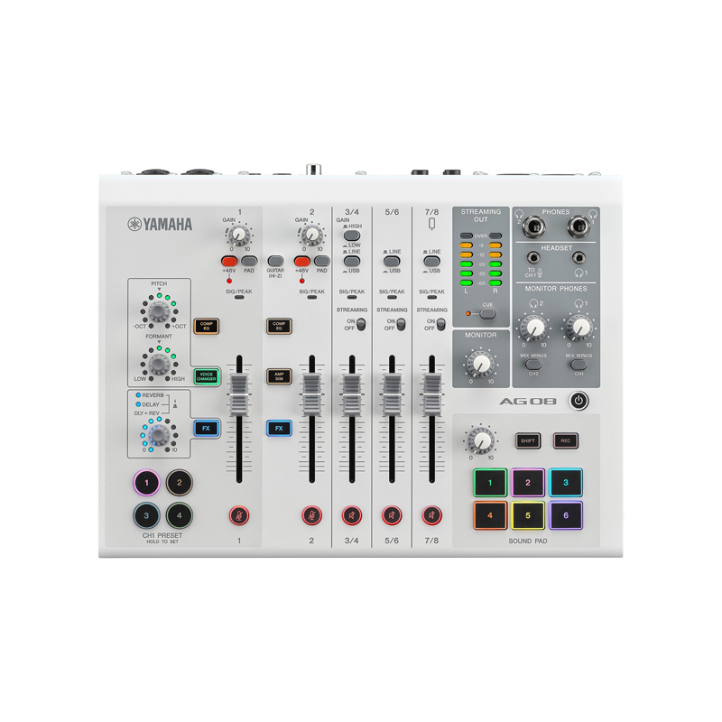 YAMAHA AG08 錄音介面 白