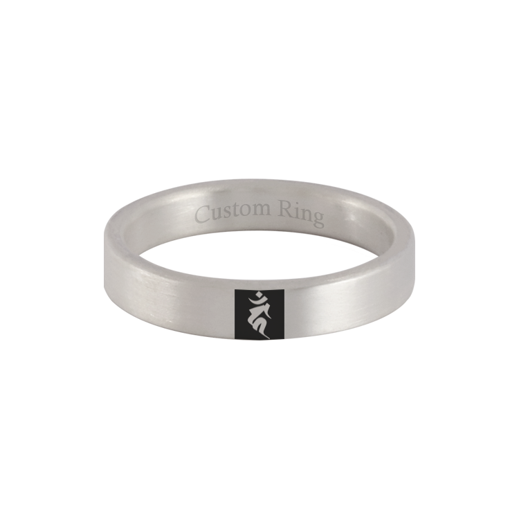 《不動明王》純銀戒指，本命佛生肖護身八大守護神 附贈包裝 內壁可刻字（9549）