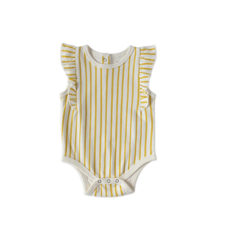 Pehr-荷葉邊短袖包屁衣(Marigold)