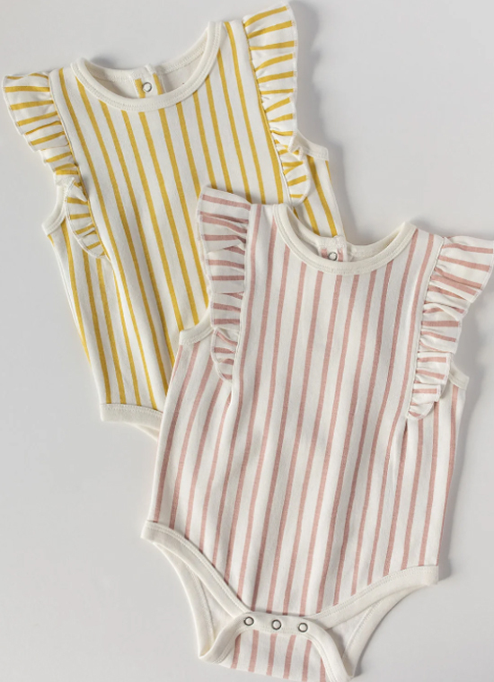 Pehr-荷葉邊短袖包屁衣(Peony)