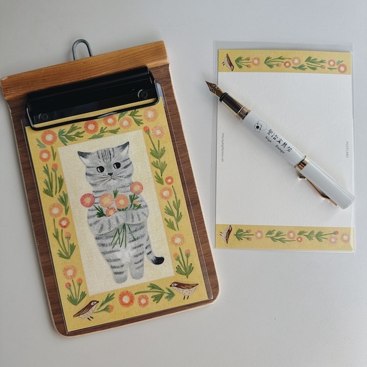 薩巴特拉貓 貓咪繪本明信片｜日本 4legs