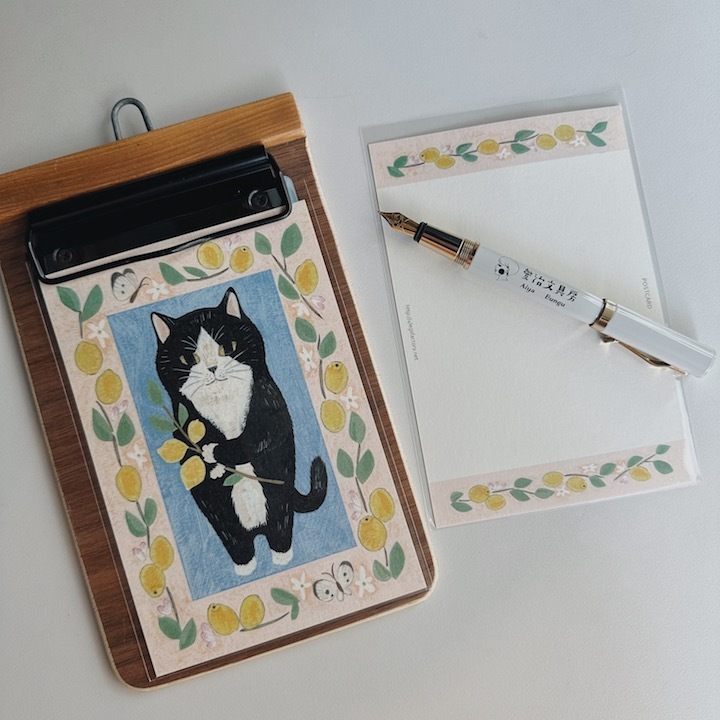 燕尾服貓 貓咪繪本明信片｜日本 4legs