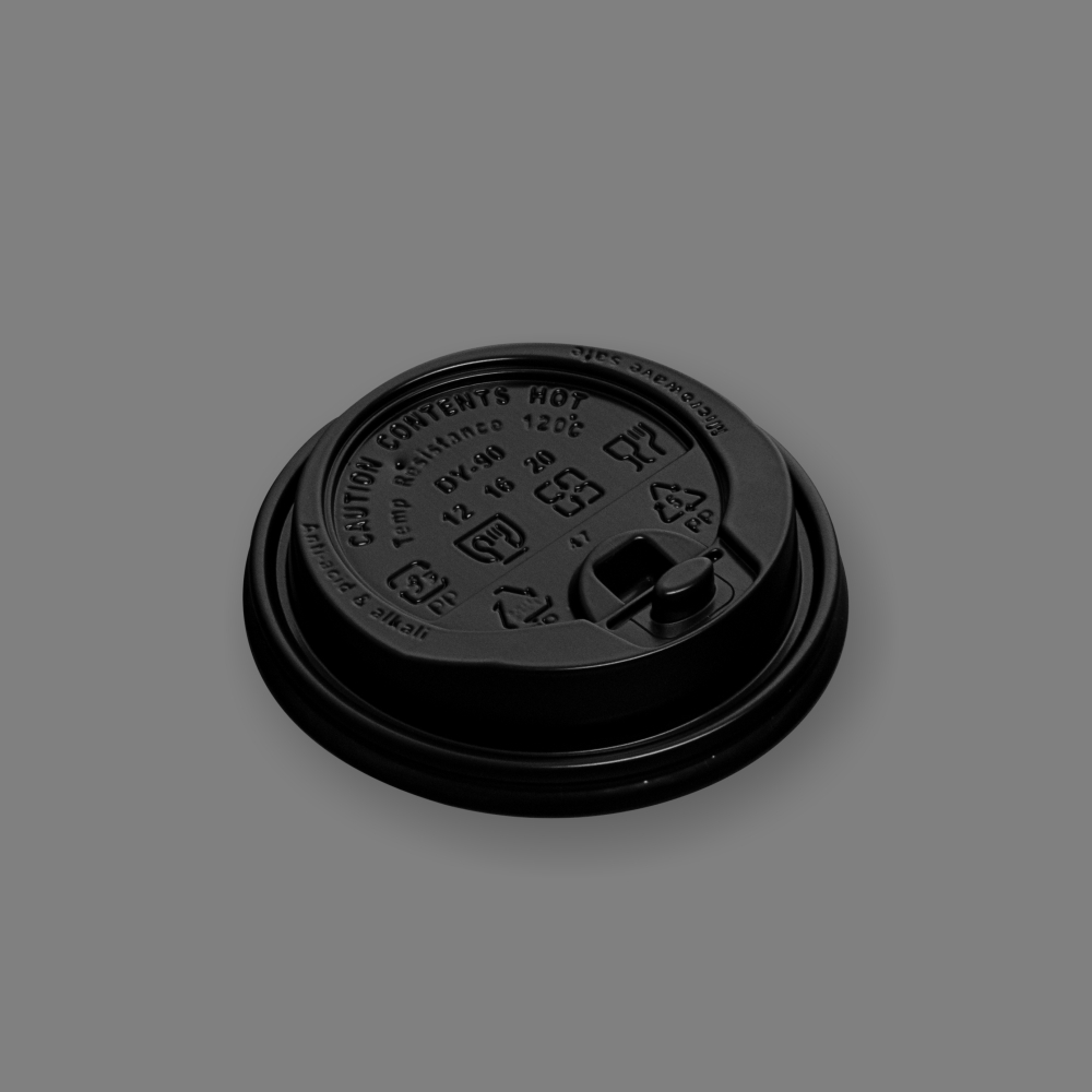 PP可掀凸蓋-DY 90口徑 黑色