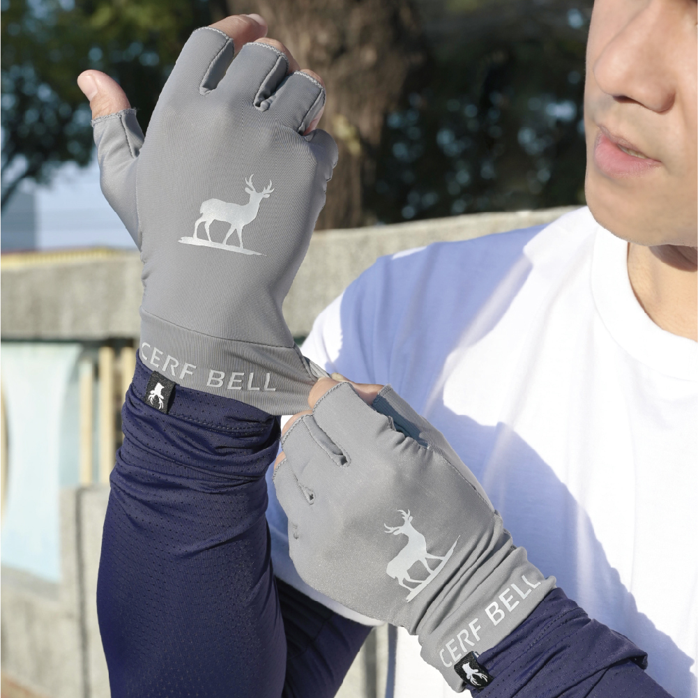 【肌涼】透氣涼感止滑半指運動手套丨7AG0013H