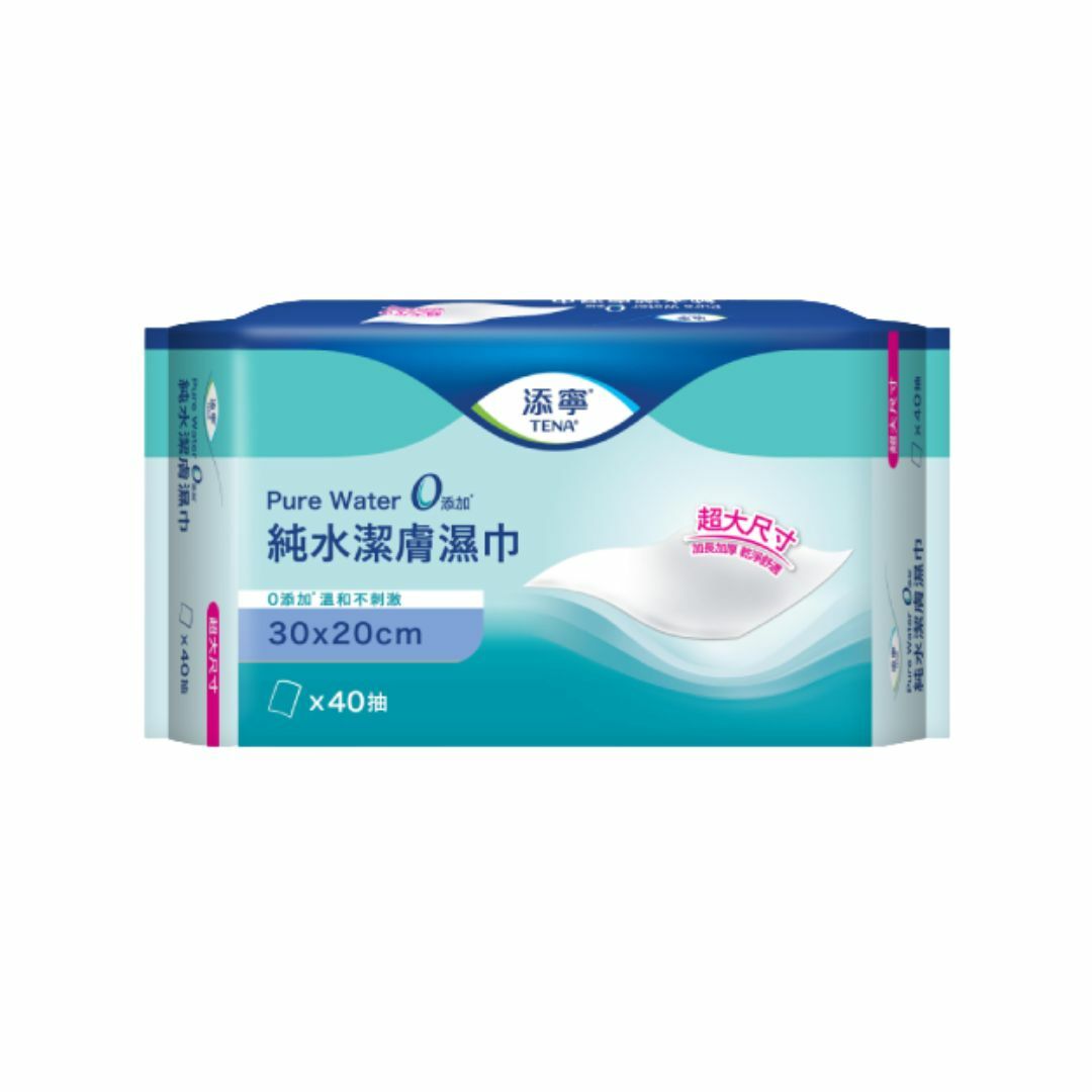 Tena 添寧 - 潔膚濕紙巾 (30 x 20cm) | (原箱12包 x 40片)