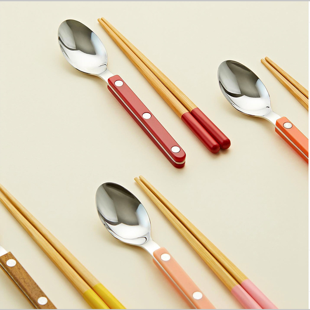 (停產) SABRE x Yamachiku 品牌聯合 | 餐具兒童組 - Bistrot 粉色