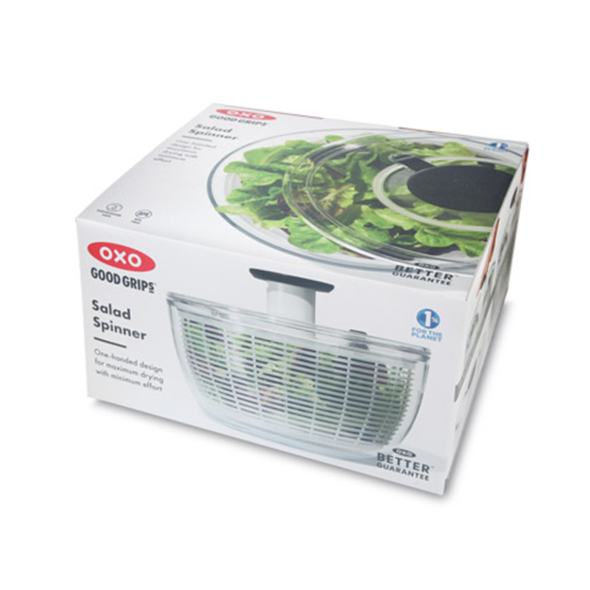 OXO GOOD GRIPS LARGE SALAD SPINNER - 6.22 Qt. NEW NO BOX - IN ORIGINAL BAG