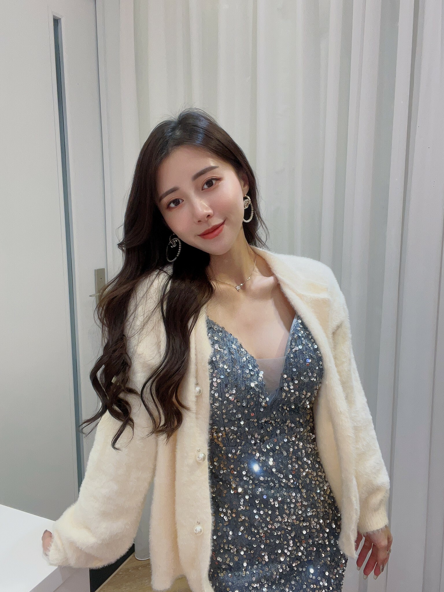 珍珠毛毛外套|現貨商品