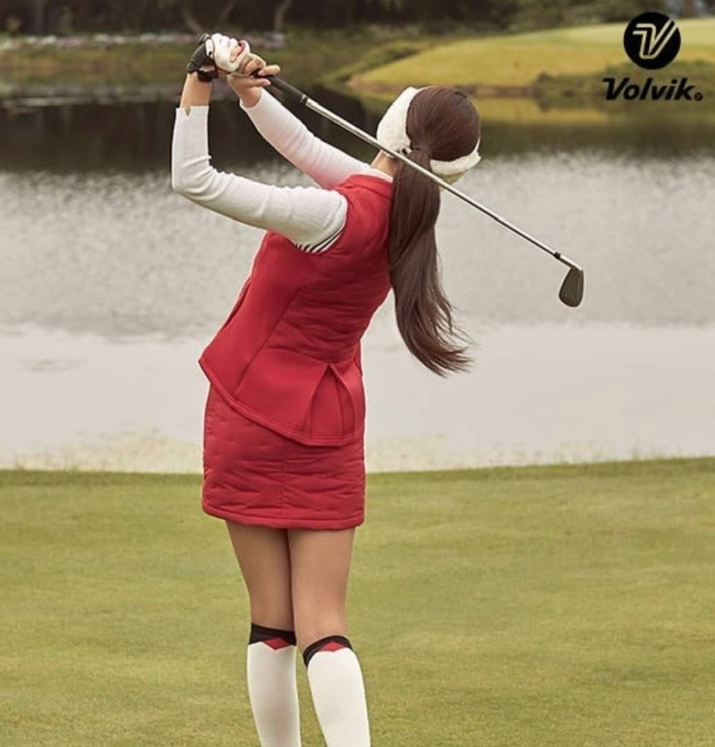 女【現貨】5折起/正韓球衣/時尚球衣/Volvik golf/秋冬款經典設計空氣羽絨腰身裙褲 /網紅熱銷款/#MW112144