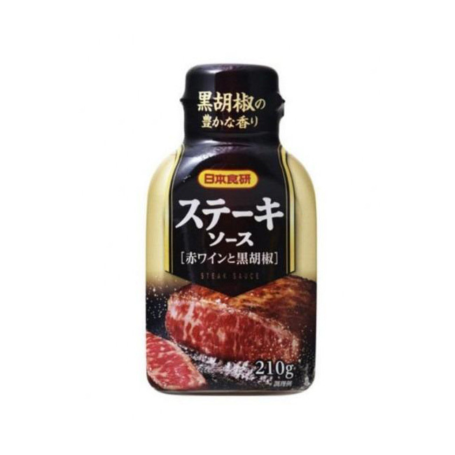 日本食研牛排醬210g Nihon Shokken Steak Sauce 紅酒&黑胡椒風味 沾醬 拌炒日本